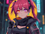 design anime character , cyberpunk character