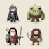 create simple 2d game characters