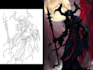 create dark art illustration