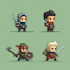 create 2d game character, sprite sheet, animation