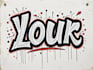 create handmade graffiti for your logo or your word