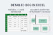 provide construction estimation and material takeoff