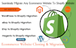 transfer website t shopify godaddy to shopify clone website wordpress to shopify