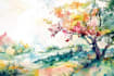 do watercolour portrait illustration