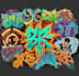 paint real graffiti art on the street wall