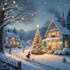 make a christmas themd illustration