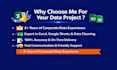 do urgent data entry and excel cleaning k