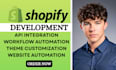 shopify store API integration, custom automation workflows