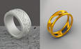 design 3d jewelry models and rendering in rhino