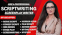 write movie script, screenwriting, screenplay, feature film script short film