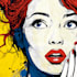 draw a retro pop art roy lichtenstein style