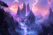 do fantasy background and landscape