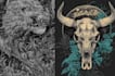 draw dark art illustration with engraving style