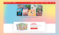 build modern book author website, children website, wix, ebook author website