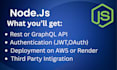 your nodejs rest API developer