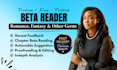 contemporary beta reading, beta read memoir cozy mystery, psychology beta reader