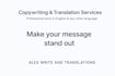 translate and write quality texts