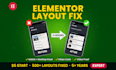 fix elementor layout CSS issues responsive error