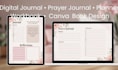 do digital journal design, prayer journal, planner, workbook, canva book design