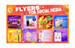design creative flayer template and social media post design