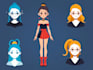 draw flat vector character design
