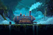 create steam capsule art in pixel art style