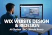 redesign wix website ai chatbot virtual wix website redesign and smart features