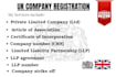 do UK ltd, company registration, cic registration, utr, vat application