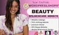 wordpress beauty website spa website beauty website design website redesign