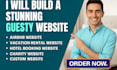 create a professional guesty property and airbnb rental website