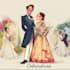 draw a wedding portrait illustration caricature