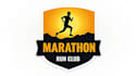 design outstanding running man marathon logo
