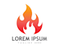 do fire logo with free revisions and vector file