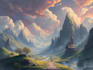 digitally paint fantasy landscape