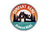 design eye catching cabin in mountains logo