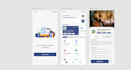a modern fintech mobile app UI in figma