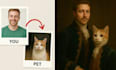create custom pet and owner portrait