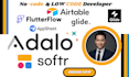 design glide client portal, glide mobile app superbase, make, n8n appsheet adalo