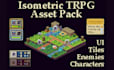 do isometric pixel art tilemap, props isometric pixel art building, environments