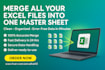 merge multiple excel or CSV files into one master sheet with accuracy