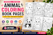 design unique animal coloring book for kids