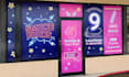 create modern shopfront or storefront window, signage design