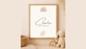 design custom baby name boho nursery wall art