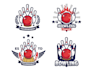 design awesome bowling logo