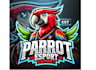 do modern parrotic logo design