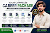 design an ats friendly resume CV cover letter and linkedin