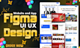 be your figma UI UX designer for website and mobile app design