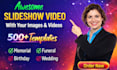 create birthday photo slideshow video with music in 12 hours