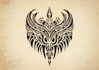 design small tribal tattoo with elegant pattern