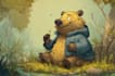 illustrate animals in a cute cartoon style